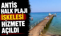 Antis Halk Plajı iskelesi hizmete açıldı