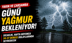 Yarın ve çarşamba günü yağmur bekleniyor…