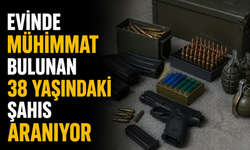 Evinde mühimmat bulunan 38 yaşındaki şahıs aranıyor