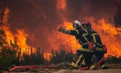 Fransa'nın Drome vilayetinde devam eden orman yangınında 115 hektarlık alan küle döndü