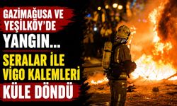 Gazimağusa ve Yeşilköy'de Yangın... Seralar ile Vigo Kalemleri Küle Döndü