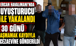 Ercan Havalimanı’nda uyuşturucu ile yakalandı