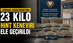 Larnaka Havalimanı’nda 23 kilo hint keneviri ele geçirildi