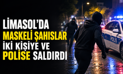 Limasol'da maskeli şahıslar iki kişiye ve polise saldırdı