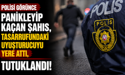 Polisi görünce panikleyip kaçan şahıs, tasarrufundaki uyuşturucuyu yere attı, tutuklandı