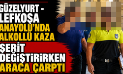 Güzelyurt - Lefkoşa anayolu’nda alkollü kaza