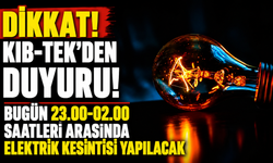Bugün 23.00-02.00 saatleri arasında elektrik kesintisi yapılacak