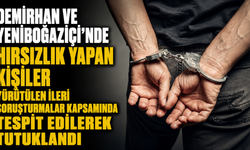 Demirhan ve Yeniboğaziçi'nde hırsızlık yapan kişiler yürütülen ileri soruşturmalar kapsamında tespit edilerek tutuklandı