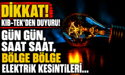 Gün gün, saat saat, bölge bölge elektrik kesintileri