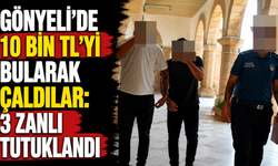 Gönyeli'de 10 bin TL'yi bularak çaldılar: 3 zanlı tutuklandı