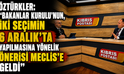 Öztürkler: “Bakanlar Kurulu’nun, iki seçimin 6 Aralık’ta yapılmasına yönelik önerisi Meclis’e geldi”