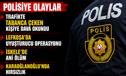 Polisiye olaylar… Trafikte tabanca çeken kişiye dava okundu