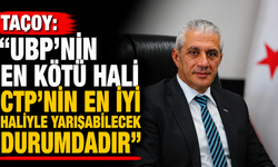 Taçoy: “UBP’nin en kötü hali CTP’nin en iyi haliyle yarışabilecek durumdadır”