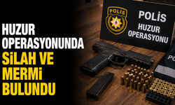 Huzur operasyonunda silah ve mermi bulundu
