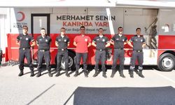 İtfaiye ve polis mensupları kan bağışı yaptı