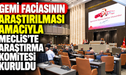 Gemi faciasının araştırılması amacıyla Meclis'te araştırma komitesi kuruldu
