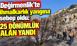 Değirmenlik’te ihmalkarlık yangına sebep oldu: 25 dönümlük alan yandı
