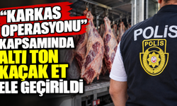 “Karkas Operasyonu” kapsamında altı ton kaçak et ele geçirildi