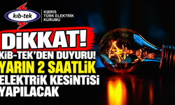Yarın 2 saatlik elektrik kesintisi yapılacak