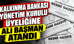 Kalkınma Bankası Yönetim Kurulu üyeliğine Ali Başman atandı