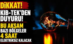 Bu akşam bazı bölgeler 4 saat elektriksiz kalacak