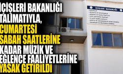 İçişleri Bakanlığı talimatıyla, cumartesi sabah saatlerine kadar müzik ve eğlence faaliyetlerine yasak getirildi