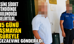 Eşine şiddet tehdidinde bulunduğu belirtildi