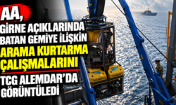 AA, Girne açıklarında batan gemiye ilişkin arama kurtarma çalışmalarını TCG Alemdar'da görüntüledi