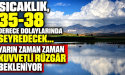 Sıcaklık, 35-38 derece dolaylarında seyredecek... yarın zaman zaman kuvvetli rüzgâr bekleniyor
