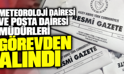 Meteoroloji Dairesi ve Posta Dairesi müdürleri görevden alındı