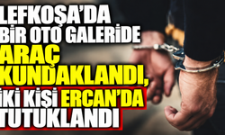Lefkoşa’da bir oto galeride araç kundaklandı, iki kişi Ercan'da tutuklandı