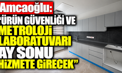 Amcaoğlu: “Ürün Güvenliği ve Metroloji Laboratuvarı ay sonu hizmete girecek”