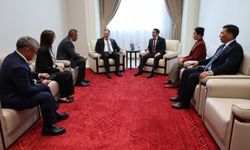 Öztürkler, Kırgızistan Cumhurbaşkanı ve Meclis Başkanı ile bir araya geldi