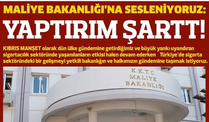 Maliye Bakanlığı'na sesleniyoruz: Yaptırım şart!