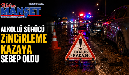 Alkollü sürücü zincirleme kazaya sebep oldu