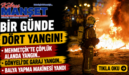Bir günde dört yangın..