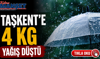 Taşkent’e 4 kg yağış düştü