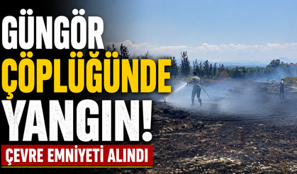 Güngör çöplüğünde yangın: Çevre emniyeti alındı