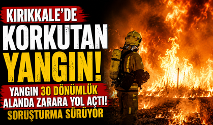 Kırıkkale’de Korkutan Yangın