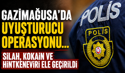 Gazimağusa'da Uyuşturucu Operasyonu... Silah, Kokain ve Hintkeneviri Ele Geçirildi