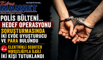 Polis bülteni… Hedef Operasyonu soruşturmasında iki evde uyuşturucu ve para bulundu
