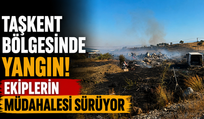 Taşkent bölgesinde yangın… Ekiplerin müdahalesi sürüyor