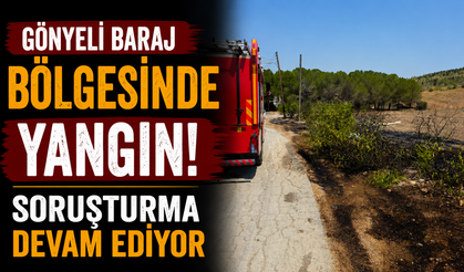 Gönyeli Baraj Bölgesinde yangın...