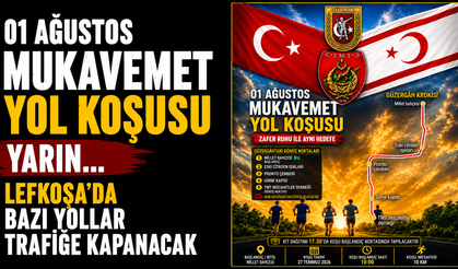 "01 Ağustos Mukavemet Yol Koşusu" yarın…Lefkoşa’da bazı yollar trafiğe kapanacak
