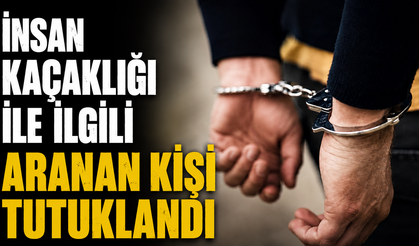 İnsan kaçaklığı ile ilgili aranan kişi tutuklandı