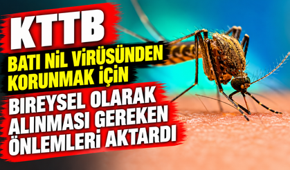 KTTB Batı Nil Virüsünden korunmak için bireysel olarak alınması gereken önlemleri aktardı