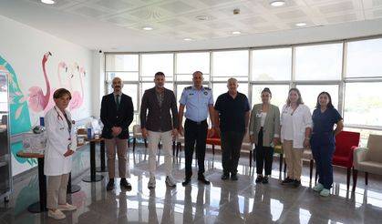 Polis mensuplarından çocuk onkoloji servisine katkı