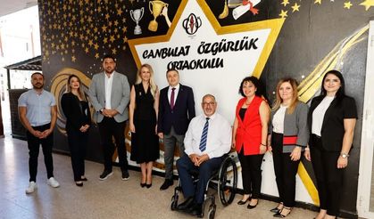 Nilden Bektaş Erhürman, engelli bireyler için okullarda yapılan düzenlemeleri inceledi