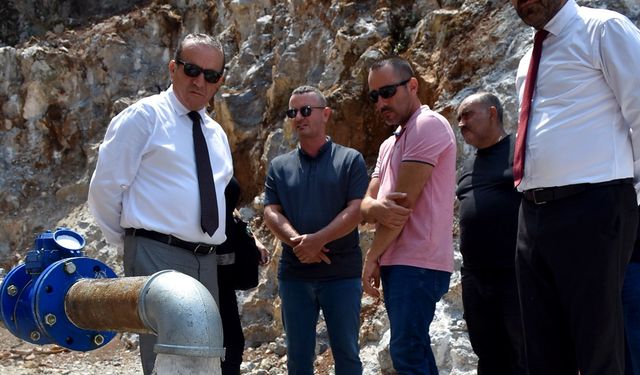 Çatalköy'de KKTC tarihinde keşfedilmiş en zengin su kaynağına ulaşıldığı açıklandı