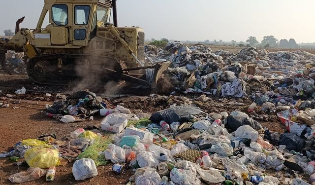 Beyarmudu çöplüğünde ıslah çalışması başladı